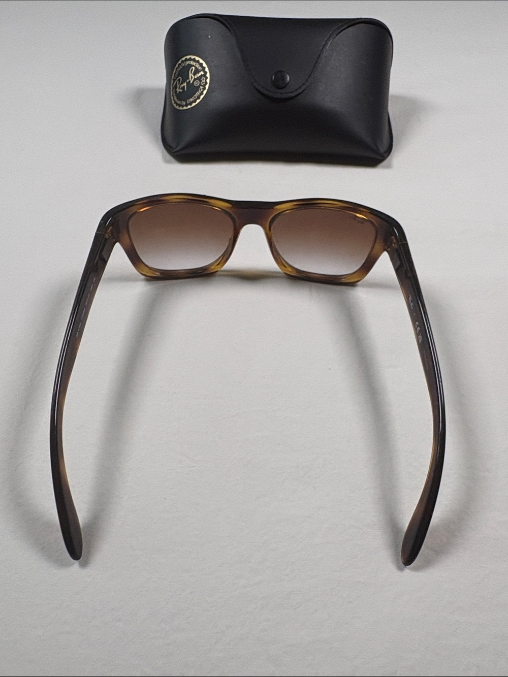 Ray-Ban Women's Tortoiseshell Sunglasses with Brown Gradient Lenses - Picture 4 of 8